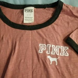 Mauve VS PINK ringer tee